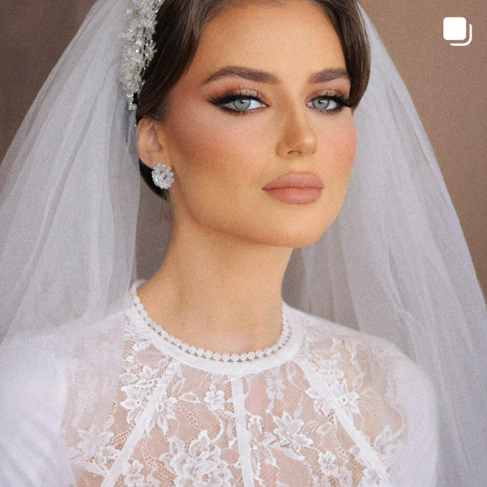 Bride, done by makeup artist Noor Audi.